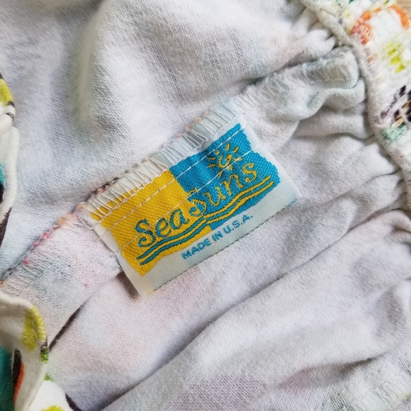 SeaSuns high waisted tropical print bermuda shorts XL - Picture 3 of 12